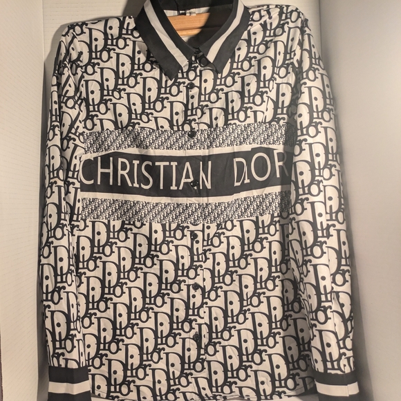 Dior Monogram Black and White Blouse - Picture 3 of 4
